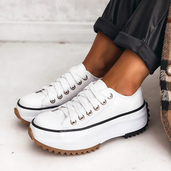 Mireille - LEATHER PLATFORM SNEAKERS