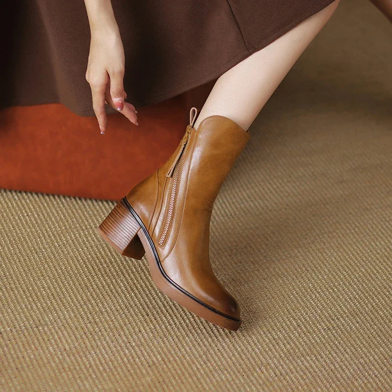 Denisa | Leather Boots