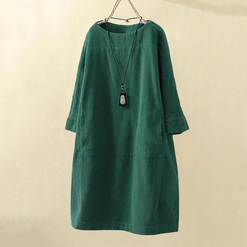 Verde Corduroy Dress