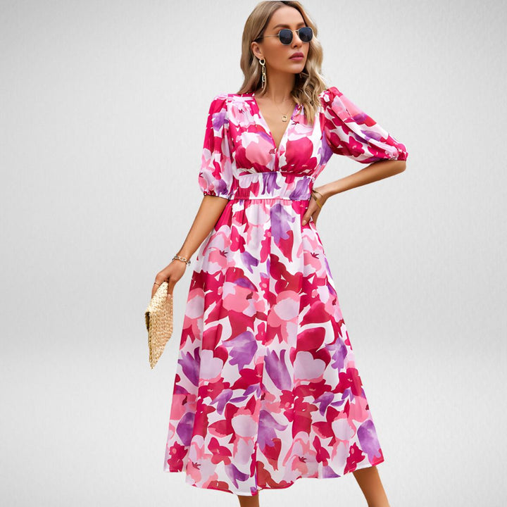 Erica™ Charming V-Neck Dress