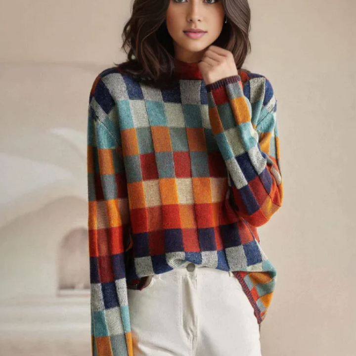 Caryn™ - Cozy Geometric Sweater