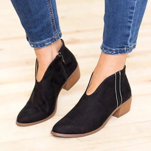 Jessamine™ Booties | V-cut Ankle Boots